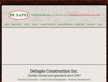 Tablet Screenshot of desapioconstruction.com